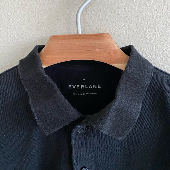 Everlane Polo Black in Medium - Picture 3 of 4